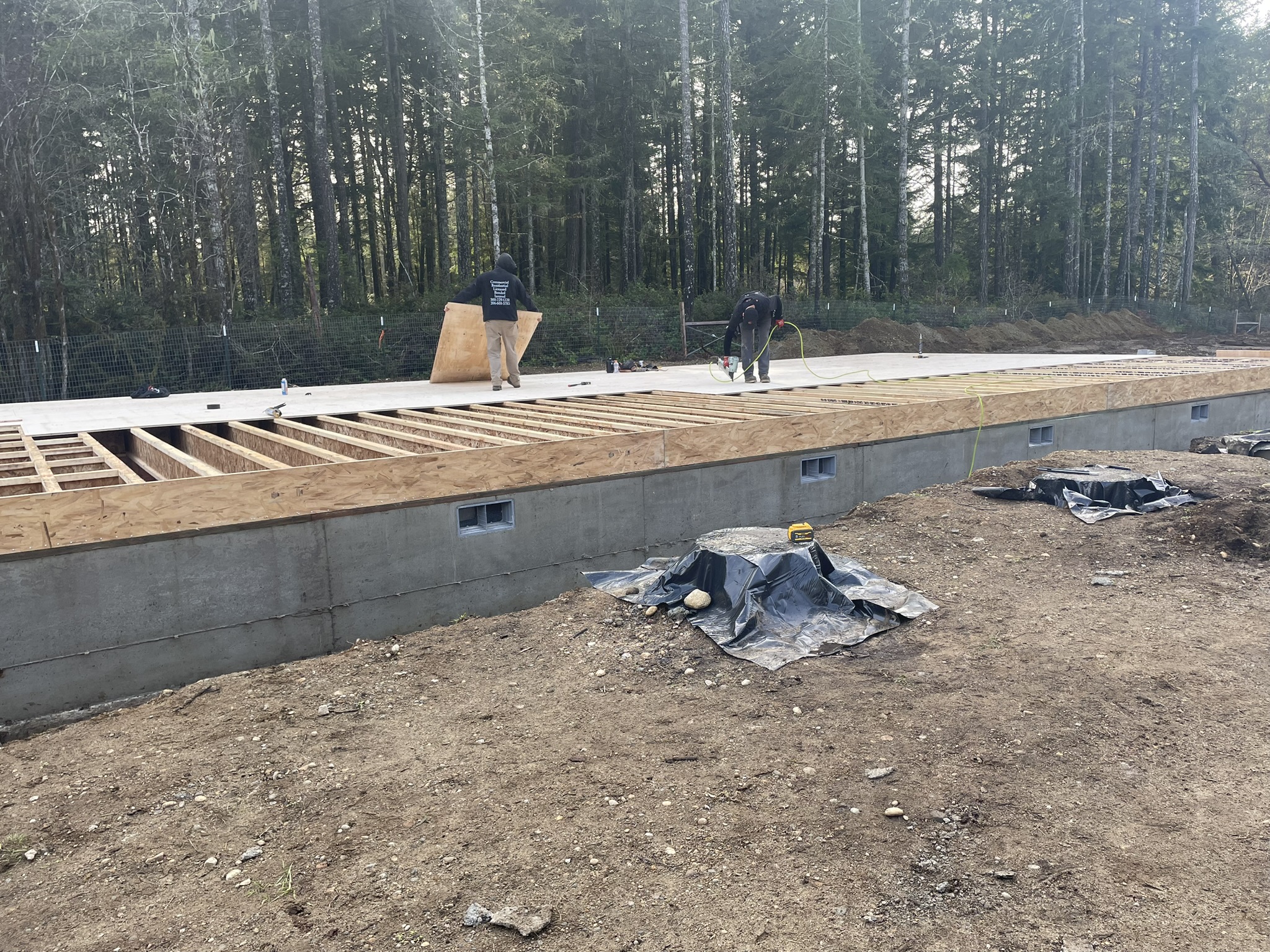 Custom construction site progress
